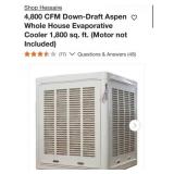 (1) Hessaire 4,800 CFM Down-Draft Aspen Whole