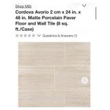 256 sq. ft.  MSI Cordova Avorio 2 cm x 24 in. x