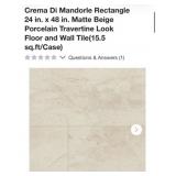 294 sq. ft. MSI Crema Di Mandorle Rectangle 24