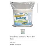 30 packs Intex Snaps Cloth-Like Wipes (350- Pack