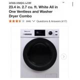 (1) Magic Chef 23.4 in. 2.7 cu. ft. White All in