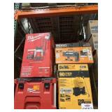 4 pcs Assorted Items: DeWalt, Milwaukee, Ridgid