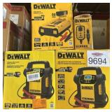 4 pcs DeWalt Jump Starters and Power Inverter