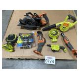 8 pcs Assorted Ryobi and Ridgid Items