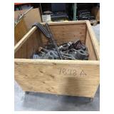 Assorted tools contents on a crate