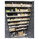 Upright storage cabinet two door and lock on the