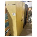2 metal cabinets containing tools and more