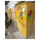 5 cabinets containing assorted paints and apint