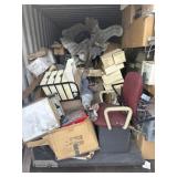 20 footer MARIN container with a lot of is full