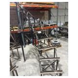 Is spiral staircase metal about 8 feet high and
