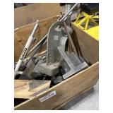 Gaylord box with metal press,