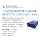 AIMS Power 12kW 48V DC to 120/240V AC Split P