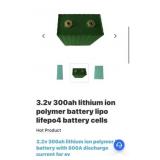 16 pcs 3.2v 300ah lithium ion polymer battery