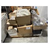 Pallet of boxes consisting of clamps,
