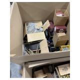 Pallet of boxes of hex nuts, bolts and
