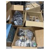 Pallet of pipe holders, face mask holders