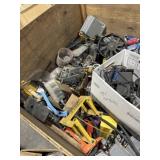 Gaylord box with assortment of metal working