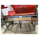 6 ft table with bench wise and 4 pcs of tools