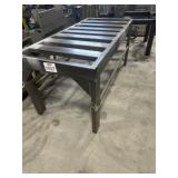 Work table on heavy duty metal 77 x 36 and 34