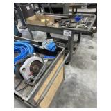Two hand guards, double-decker with contents,