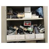 Two door storage cabinet with handle and lock