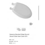 36 pcs New Seasons Beveled Edge Round Wood T