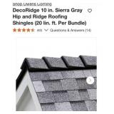 5 boxes Owens Corning DecoRidge 10 in. Sierra