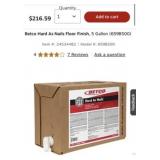 5 cases of 5 gallons Betco Hard As Nails Floor