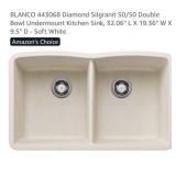 (1) Blanco Diamond Silgranit 32 in. Undermount