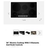 (1) New KitchenAid 36 in. Radiant Electric Cooktop