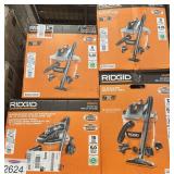 4 pcs Assorted Ridgid Vacuums