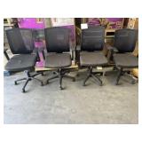 4 pcs Office Chairs- Visible Use Pictured