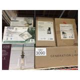 6 pcs Assorted Lighting and Fans
