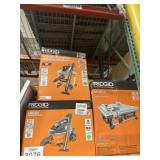 3 pcs Ridgid Vacuums and Tile Saw