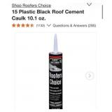 240 pcs Roofers Choice 15 Plastic Black Roof