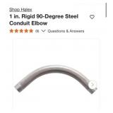 50 pcs Halex 1 in. Rigid 90-Degree Steel Conduit