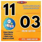 Next auction Nov 3 at 10AM
