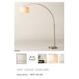 1- CB2 Big Dipper Arc Brass Floor Lamp
