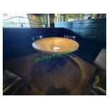 Round Top Dining Table W/ Steel Base