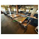 (5) 48"x30" Wood Top Dining Tables w/ Dual Base