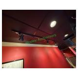 (2) Sectionsof Black LED Adjustable Track Lighting