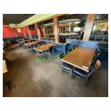 (4) 48"x30" Wood Top Dining Tables w/ Dual Base