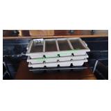 (4) Flatware Tubs