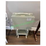 4 tv trays with stand