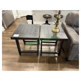(2) 24"x 21" end tables