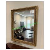 39" x 31" framed mirror
