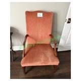 Orange arm chair