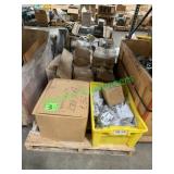(14)+/- Cases of 1/4' Beam Clamps on Pallet