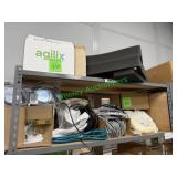 Assorted Cordsets and Ethernet Cables on Shelf