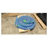 (3) Rolls of Blue Poly Material